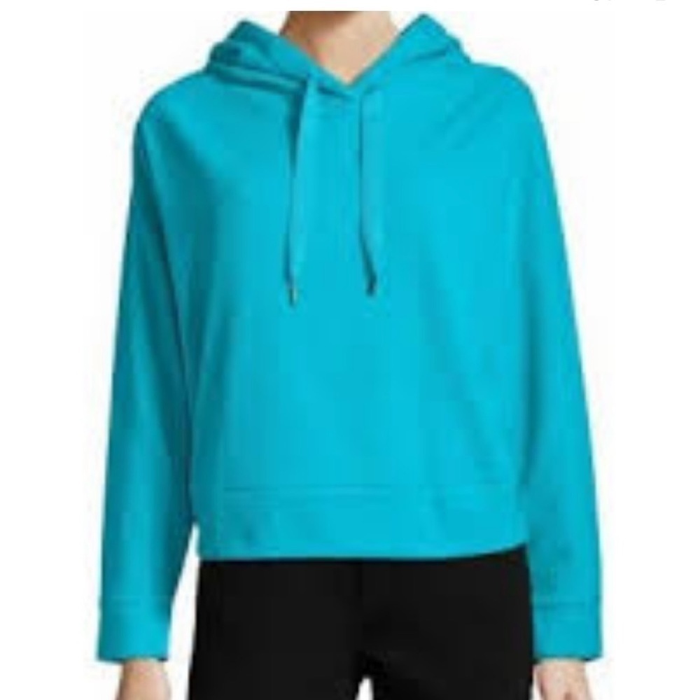 NWT Xersion Bright Blue Brushed Fleece Pullover Hoodie